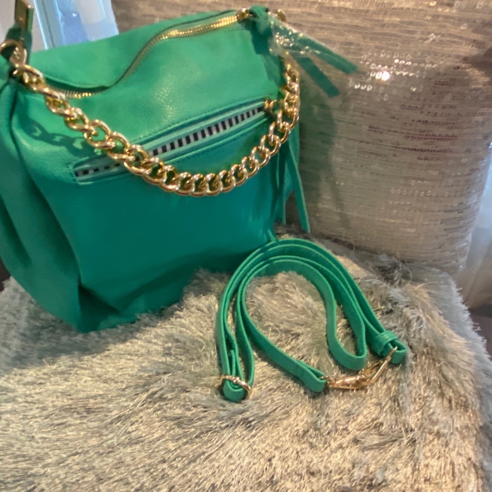 Green satchel